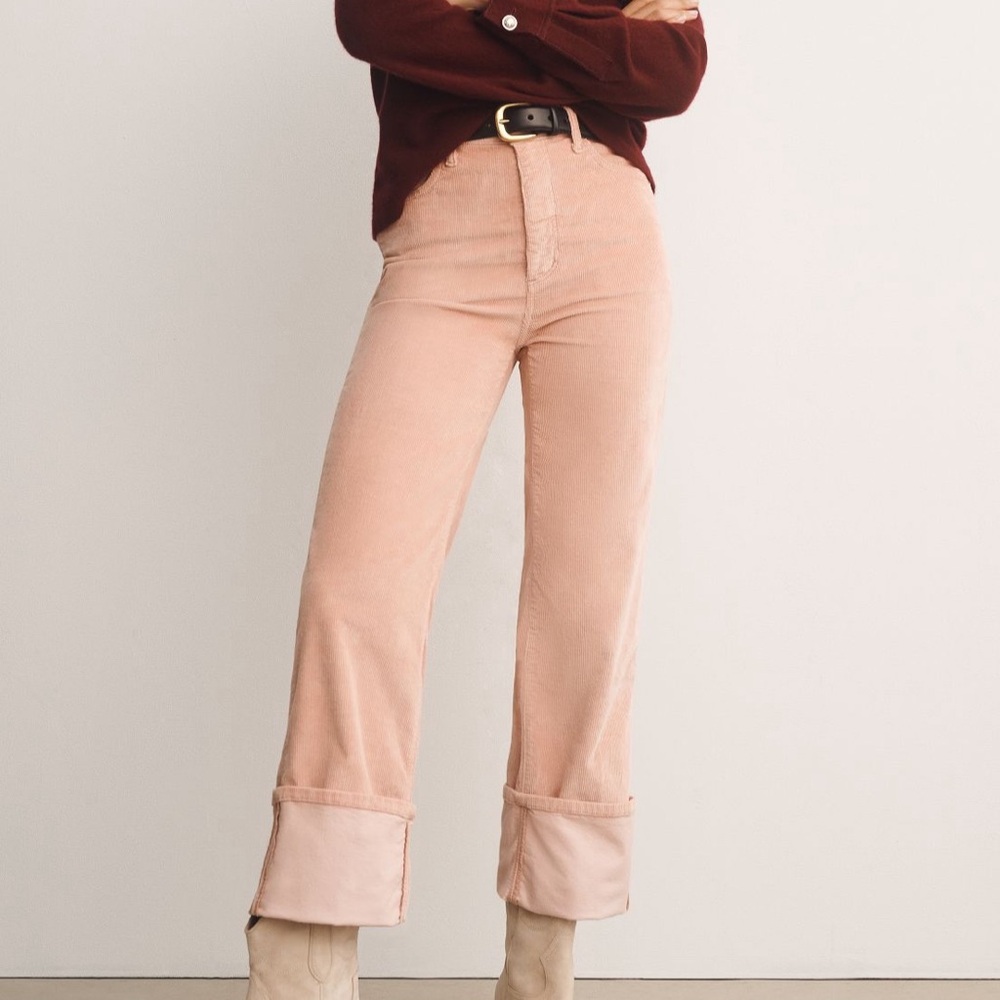 Anthropologie Pilcro Scotty Corduroy Jeans in Coral Pink Size 26